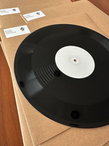 NCO test pressing, white label